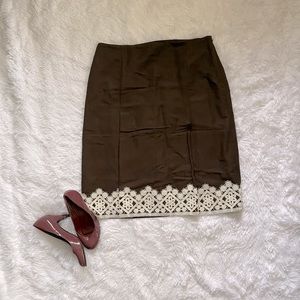 LOFT Pleated Front Skirt
